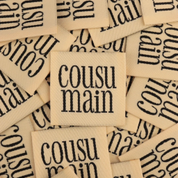Étiquette tissée à coudre "Cousu Main"