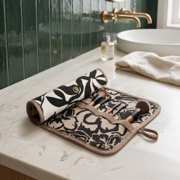 Panneau à coudre : trousse de toilette, pochette et pochette à maquillage Léopard