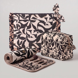 Panneau à coudre : trousse de toilette, pochette et pochette à maquillage Léopard