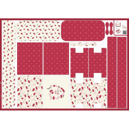 Panneau à coudre : trousse de toilette, pochette et pochette à maquillage Léopard
