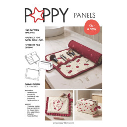 Panneau à coudre : trousse de toilette, pochette et pochette à maquillage Léopard