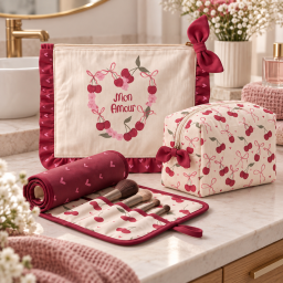 Panneau à coudre : trousse de toilette, pochette et pochette à maquillage Léopard