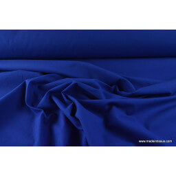 Tissu cretonne coton bleu royal par 50cm