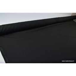 Toile polyester viscose pantalon noir