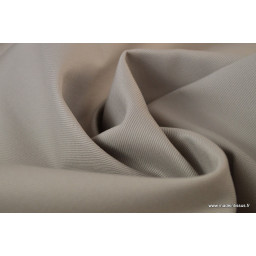 Tissu Sergé lourd coton beige 300gr/m² pour vêtement de travail