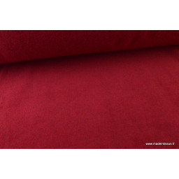Tissu Polaire Made in France haut de gamme ROUGE HERMES .x1m