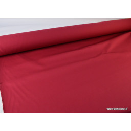 Tissu sergé coton mi-lourd rouge hermès 260gr/m²