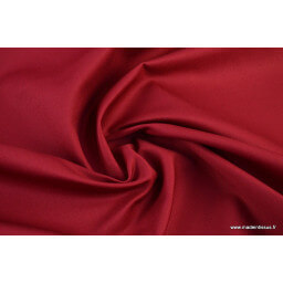 Tissu sergé coton mi-lourd rouge hermès 260gr/m²
