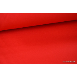 Tissu sergé coton mi-lourd rouge  260gr/m²