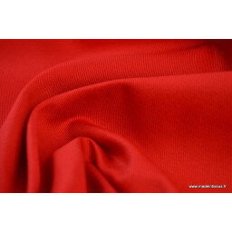 Tissu sergé coton mi-lourd rouge  260gr/m²