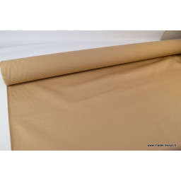 Tissu sergé coton mi-lourd beige  260gr/m²