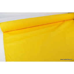 Tissu sergé coton mi-lourd jaune 260gr/m²