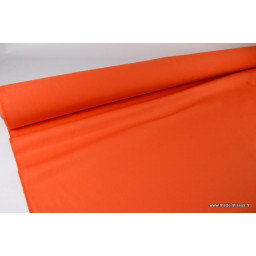 Tissu sergé coton mi-lourd Orange 260gr/m²