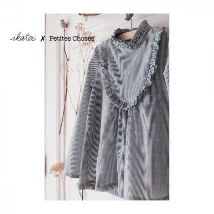 Pochette patron Robe, blouse ou t-shirt IDA pour fille by Ikatee