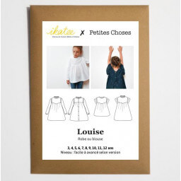 Pochette patron Robe ou blouse LOUISE pour fille by Ikatee