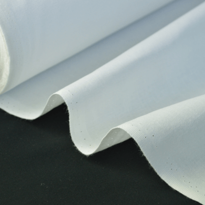 Tissu cretonne coton Oeko tex blanc
