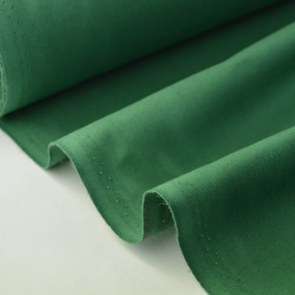 Tissu cretonne coton Oeko tex vert bouteille 