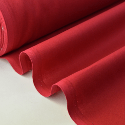 Tissu cretonne coton Oeko tex rouge hermès au mètre