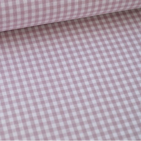2 Designs Imprime Coton Toile Tissu largeur 145 cm Dot pois et vichy carreaux