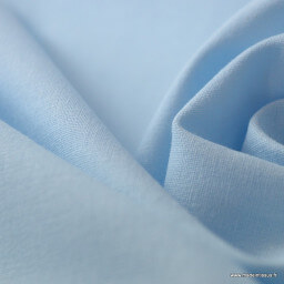 Tissu cretonne coton BLEUCIEL par 50cm