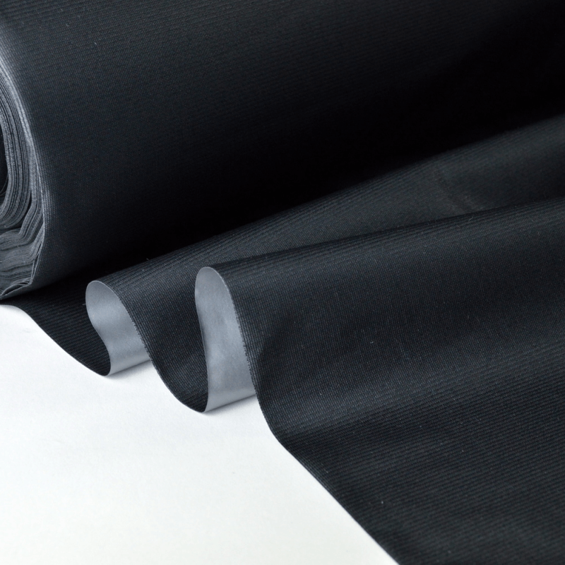 Tissu isolant et occultant thermique phonique noir - made in tissus