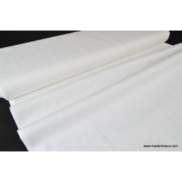 Tissu Lin lavé blanc pour confection x50cm