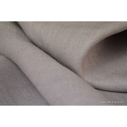 Tissu Lin lavé gris pour confection x50cm