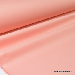 Tissu gabardine enduite étanche rose pèche