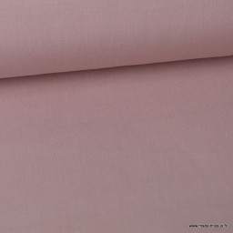 Tissu twill Viscose uni Vieux Rose