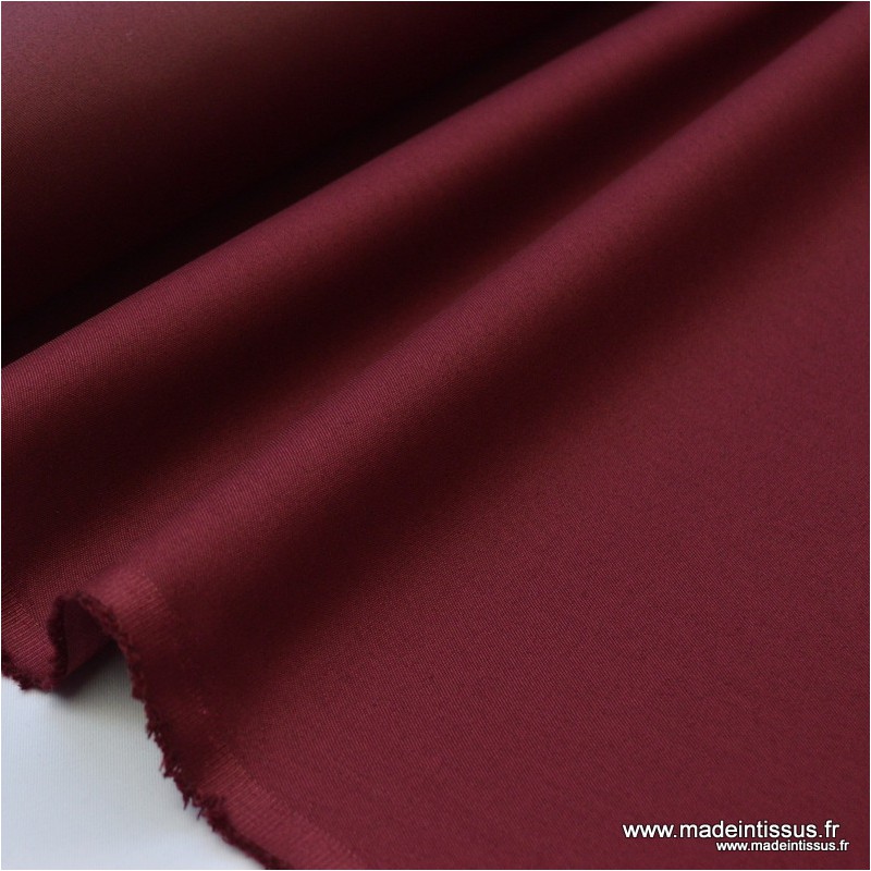 Doublure En Polyester Bordeaux Aspect Satin - Largeur 150 Cm, Poids 130 G/m² - Vente Au Mètre (1 M)