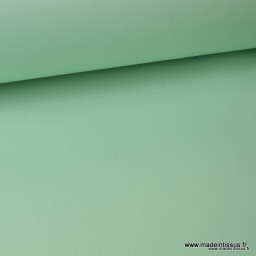 Tissu gabardine sergé polyester coton coloris émeraude