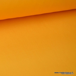 Tissu gabardine sergé polyester coton coloris moutarde
