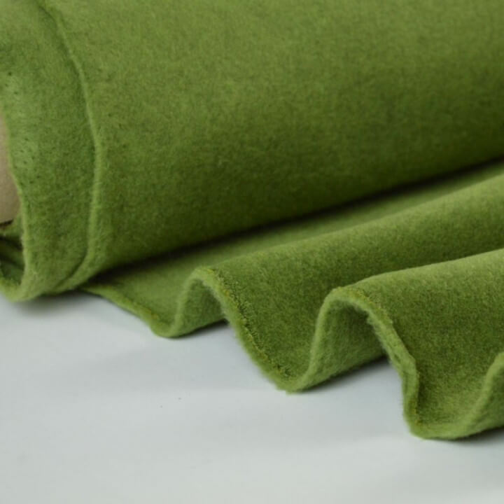 tissu polaire vert Made In France