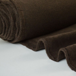 tissu polaire chiné haut de gamme coloris choco par 50cm
