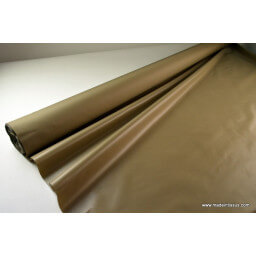 Tissu polyester marron clair déperlant pour parapluie x50cm
