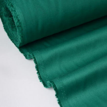 Tissu sergé coton mi-lourd Vert 260gr/m²