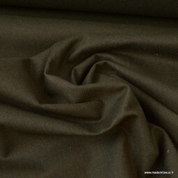 Tissu gabardine polyester viscose enduite étanche bronze