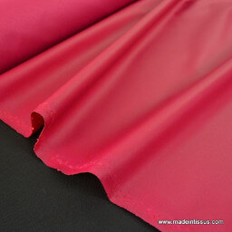 Tissu imperméable étanche polyester enduit acrylique fuchsia