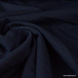 Tissu gabardine bi stretch - Bleu marine