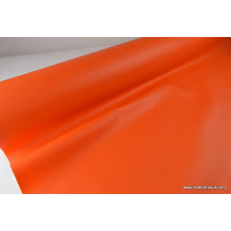 Faux cuirs ameublement rigide orange x 50cm