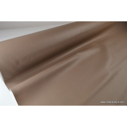 Faux cuirs ameublement rigide TAUPE par 50cm