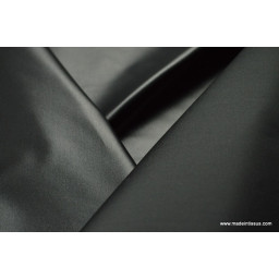 Tissu leger imperméable étanche polyester enduit acrylique noir