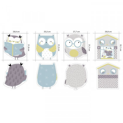Tissu jersey panneau Owl - Katia Fabrics