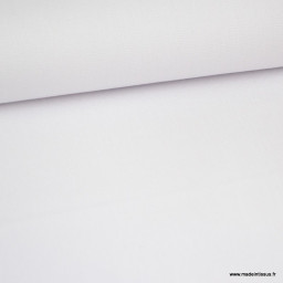 Tissu demi natté coton blanc 145cm