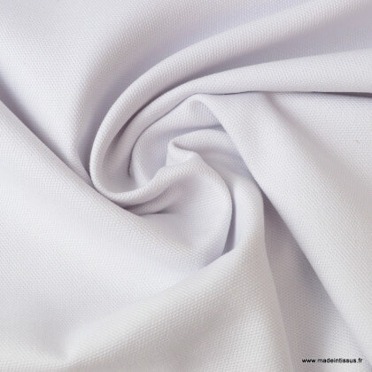 Tissu demi natté coton blanc 145cm