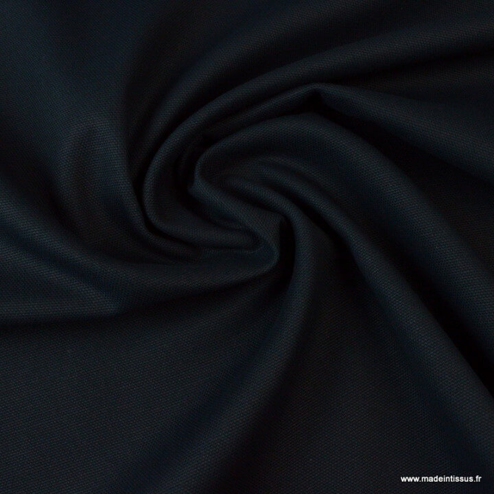 Tissu demi natté coton marine 145cm