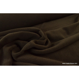 tissu polaire chiné haut de gamme coloris choco par 50cm