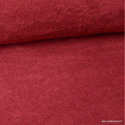 Tissu Eponge 100% coton Rouge Hermes