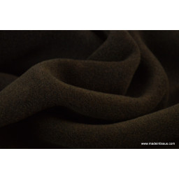 tissu polaire chiné haut de gamme coloris choco par 50cm