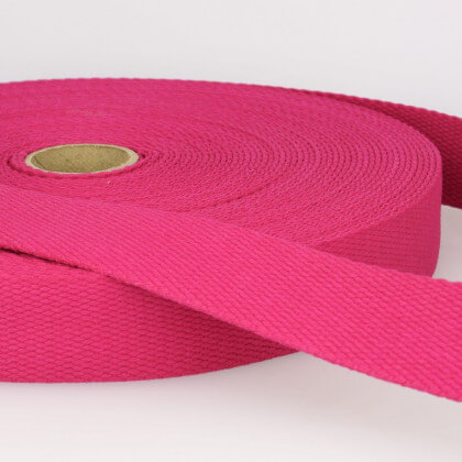 Sangle 30mm en coton pour sac coloris Fuchsia